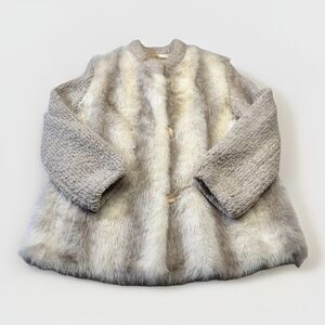 Vintage 60s Dubrowsky & Perlbinder Wool Knit & Fur Coat – Made in USA, ILGWU